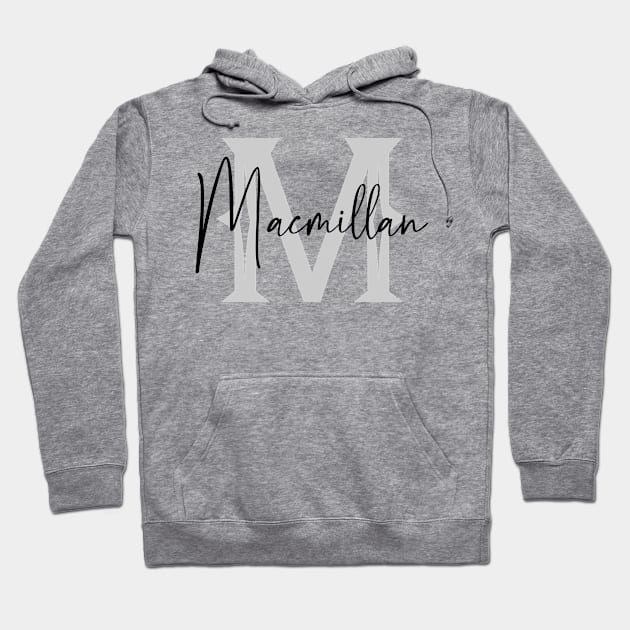 Macmillan Second Name, Macmillan Family Name, Macmillan Middle Name Hoodie by Huosani